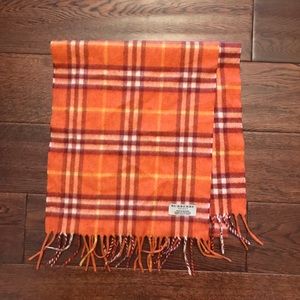 burberry orange scarf